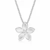 CHRISTOFFERSEN JEWELLERY HALSKÆDE SØLV MED BLOMST - 4070770