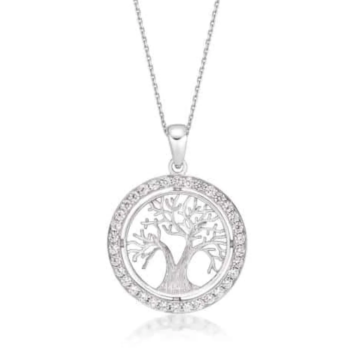CHRISTOFFERSEN JEWELLERY HALSKÆDE SØLV MED LIVETS TRÆ - 4011671