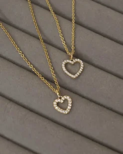 CHRISTOFFERSEN JEWELLERY HJERTE VEDHÆNG 8 KARAT GULD MED ZIRKONIA - 4500203-3