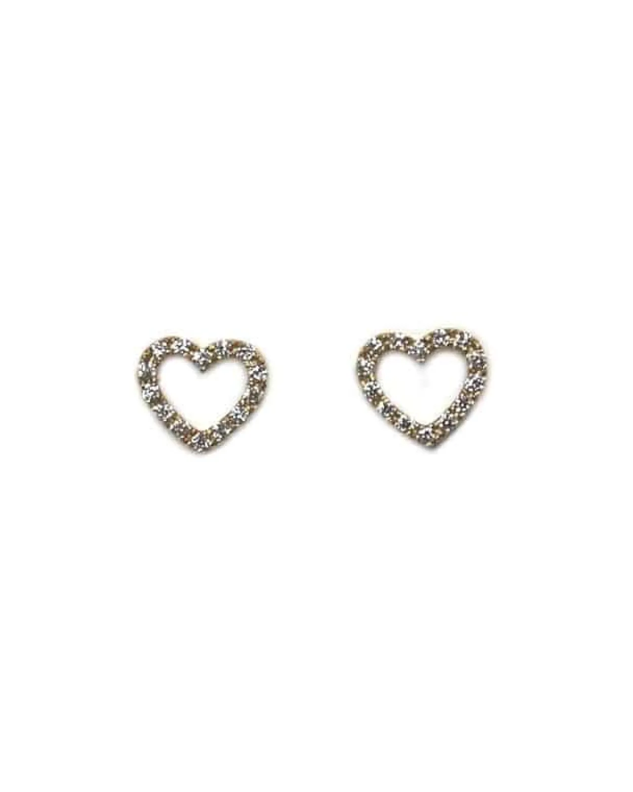CHRISTOFFERSEN JEWELLERY HJERTE ØRESTIKKER 14 KARAT GULD MED 0,14 CARAT BRILLANTER – 3000541
