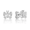 CHRISTOFFERSEN JEWELLERY ØRERINGE SOMMERFUGL UDEN STEN - 3010632