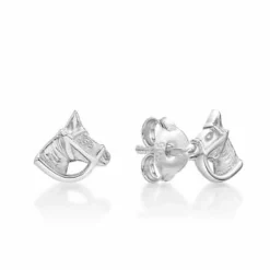 CHRISTOFFERSEN JEWELLERY ØRERINGE SØLV HESTE ANSIGT - 3010348