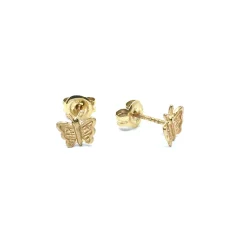 CHRISTOFFERSEN JEWELLERY ØRERINGE 8 KARAT GULD MED SOMMERFUGL - 3000104-3