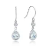 CHRISTOFFERSEN JEWELLERY ØRERINGE HÆNGER MED DRÅBE ZIRKONIA - 3810028