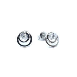 CHRISTOFFERSEN JEWELLERY ØRERINGE MED ZIRKONIA - 3010714