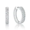 CHRISTOFFERSEN JEWELLERY ØRERINGE CREOL MED ZIRKONIA - 3710263