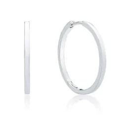 CHRISTOFFERSEN JEWELLERY ØRERINGE CREOL SØLV 33 MM - 3710103