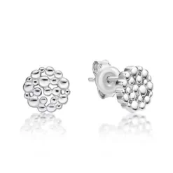 CHRISTOFFERSEN JEWELLERY ØRERINGE STIK RUND RUSTIK - 3070909