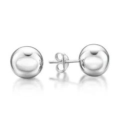 CHRISTOFFERSEN JEWELLERY ØRERINGE SØLV MED HUL KUGLE PÅ 7 MM - 3010827