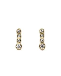 CHRISTOFFERSEN JEWELLERY ØRESTIKKER 8 KARAT GULD MED ZIRKONIA – 3071258-3