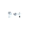 CHRISTOFFERSEN JEWELLERY ØRERINGE STIK MASSIV SØLV KORS STØRRELSE 8X5 MM - 3070666
