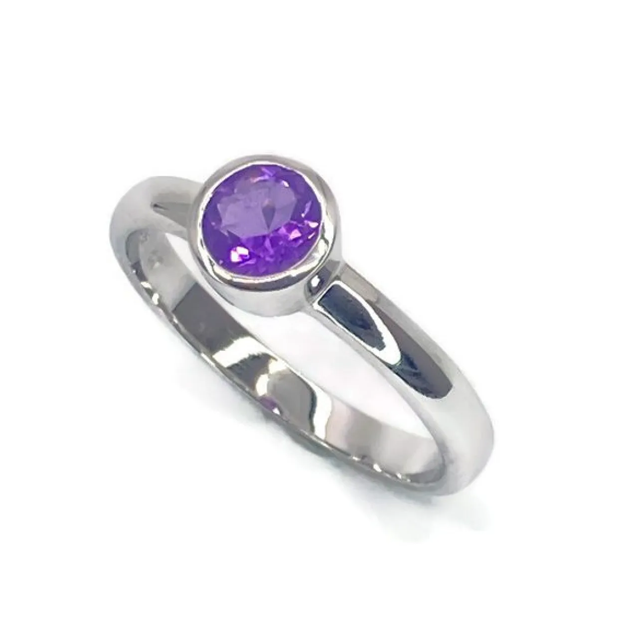 CHRISTOFFERSEN JEWELLERY RING SØLV MED AMETYST - 5070904-5