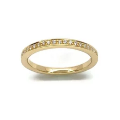 CHRISTOFFERSEN JEWELLERY RING 14 KARAT GULD MED BRILLANTER - 5000408
