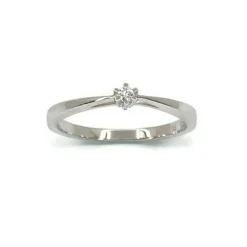 CHRISTOFFERSEN JEWELLERY RING CARLA 14 KARAT HVIDGULD - 5001241-585H