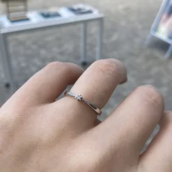 CHRISTOFFERSEN JEWELLERY RING CARLA 14 KARAT HVIDGULD - 5001241-585H