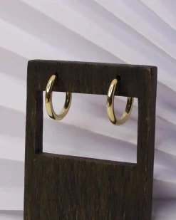 CHRISTOFFERSEN JEWELLERY RUND KNÆK CREOL 8 KARAT GULD - 3700046-3