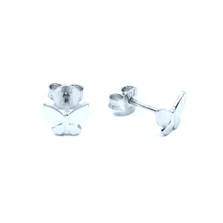 CHRISTOFFERSEN JEWELLERY SØLV ØRERINGE STIK MED SOMMERFUGL - 3070604