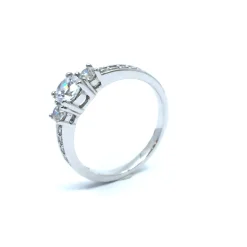 CHRISTOFFERSEN JEWELLERY SØLV RING RHODINERET BLINK BLINK MED SYNTETISKE ZIRKONIA - 5010409