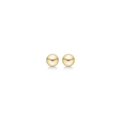 CHRISTOFFERSEN JEWELLERY SØLVFORGYLDT ØRERINGE KUGLE 3,5 M - 3010253-1