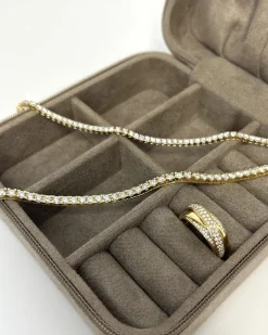 CHRISTOFFERSEN JEWELLERY TENNISARMBÅND 14 KARAT GULD MED 3,54 CARAT BRILLANTER – 9000011