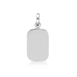 CHRISTOFFERSEN JEWELLERY VEDHÆNG SØLV FIRKANTET PLADE - 4011627