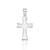 CHRISTOFFERSEN JEWELLERY VEDHÆNG KORS MASSIV SØLV 18X10 MM BUET - 4710101