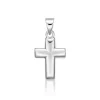 CHRISTOFFERSEN JEWELLERY VEDHÆNG KORS MASSIV SØLV 16X10 MM - 4710103
