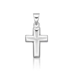 CHRISTOFFERSEN JEWELLERY VEDHÆNG KORS MASSIV SØLV 16X10 MM - 4710103