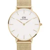 DANIEL WELLINGTON UR PETIT EVERGOLD 36 MM HVID SKIVE - DW00100346