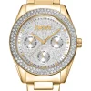 DKNY CHAMPERS MULTI GLITZ UR DAME I GULD FARVET STÅL - DK1L078M0025