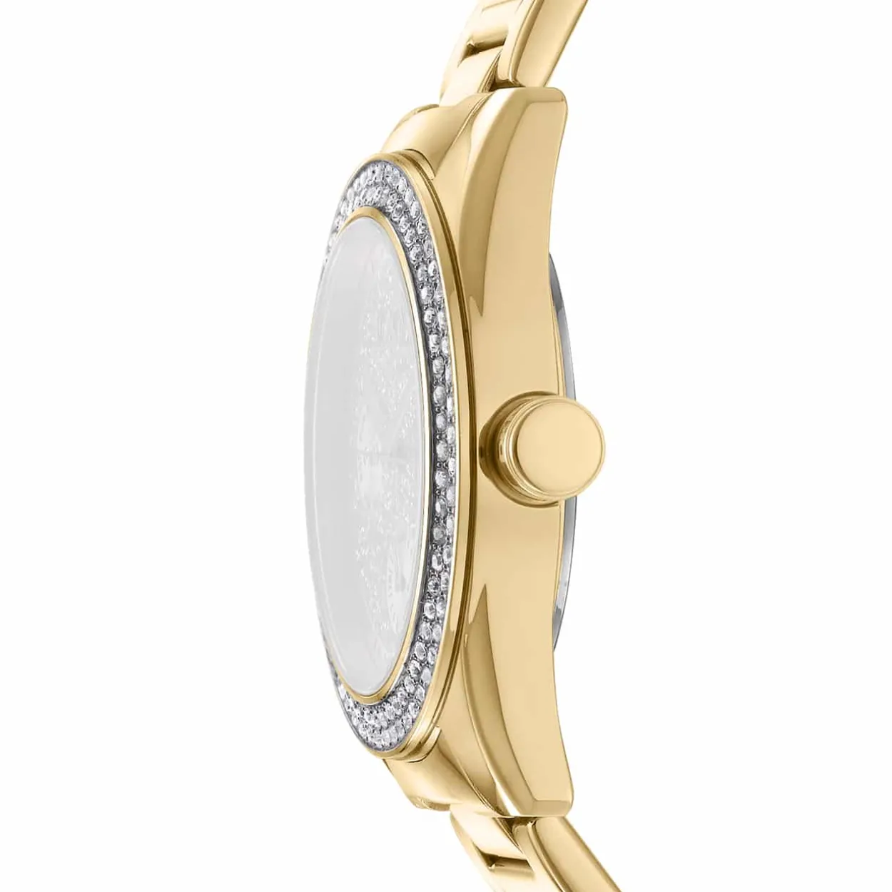 DKNY CHAMPERS MULTI GLITZ UR DAME I GULD FARVET STÅL - DK1L078M0025