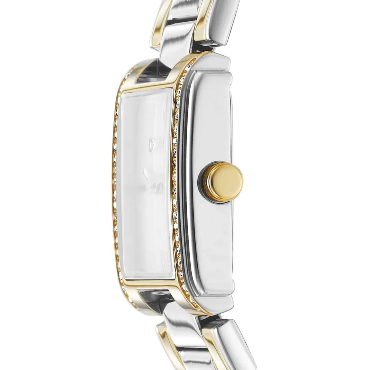 DKNY EVENING UR DAME FIRKANTET TO FARVET - DK1L122M0075