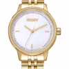 DKNY EVERYDAY UR DAME I GULD FARVET STÅL - DK1L086M0055