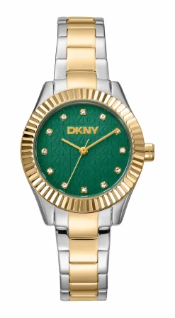 DKNY EVERYDAY UR DAME STÅL OG GULD FARVET MED LÆNKE - DK1L017M1085