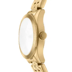 DKNY LOGO UR DAME GULD FAVRET MED LÆNKE - DK1L126M0055