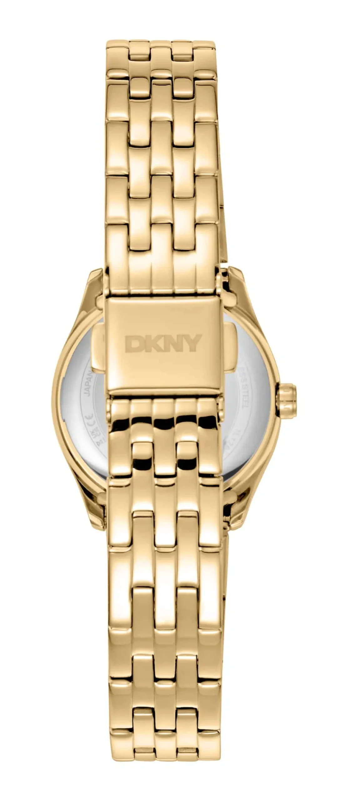 DKNY LOGO UR DAME GULD FAVRET MED LÆNKE - DK1L126M0055