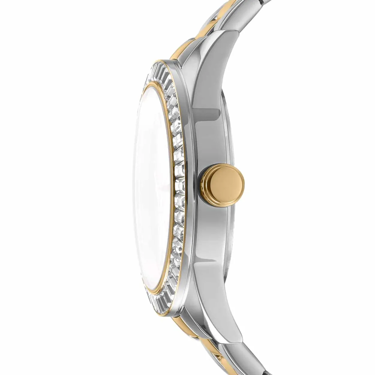 DKNY NOLITA MULTI GLITZ UR DAME STÅL OG GULD FARVET MED LÆNKE - DK1L027M0075