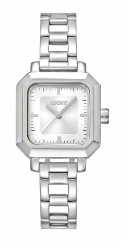 DKNY URBAN UR DAME FIRKANTET I STÅL MED LÆNKE - DK1L124M0015