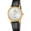 FESTINA UR DAME DOUBLÉ SLIM MED SCHWEIZISK URVÆRK OG SAFIRGLAS - F20017/1