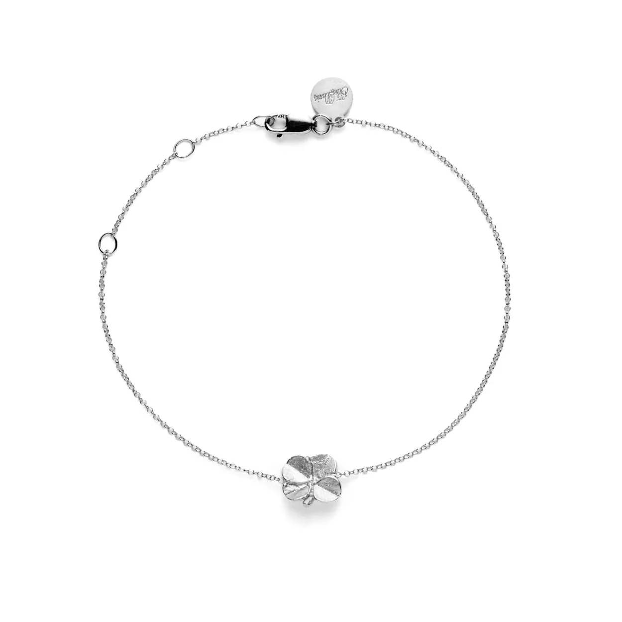 FLORA DANICA FIRKLØVER SØLV ARMBÅND - FLC-Br-S