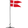 GEORG JENSEN FLAG MED DANSK FLAG HØJDE 39 CM - 3580030