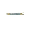 HEIRING AQUAMARIN TOP TIL MULTI ARMRING I FORGYLDT SØLV - 53-4-18FG