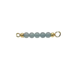 HEIRING AQUAMARIN TOP TIL MULTI ARMRING I FORGYLDT SØLV - 53-4-18FG