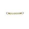 HEIRING BURMA JADE TOP TIL MULTI ARMRING I FORGYLDT SØLV - 53-4-80FG