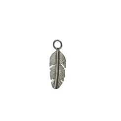 HEIRING MINI FJER VEDHÆNG TIL CREOL I OXYDERET SØLV - 51-6-01CR/OX