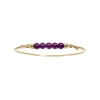 HEIRING MULTI ARMRING I FORGYLDT SØLV MED AMETYST X-SMALL 16 CM - 53-4-53FG