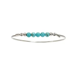 HEIRING MULTI ARMRING SØLV MED TURKIS - 53-4-01RH