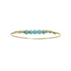 HEIRING MULTI BANGLE SØLV FORGYLDT ARMBÅND TURKIS - 53-4-01FG