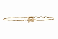HEIRING SKYTSENGEL ARMBÅND MED LUKKET ENGEL FORGYLDT SØLV - 51-5-68FG
