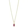 HEIRING SQUARE VEDHÆNG PINK TOPAS - 52-9-41FG